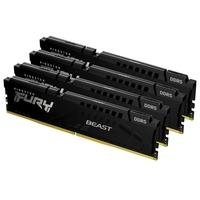 Memória Kingston Fury Beast para Intel XMP, 128GB (4x32GB), 5600MHz, DDR5, CL40, Preto A FURY KF556C40BBK4-128 é um Kit de módulos de memória 4G x 64 