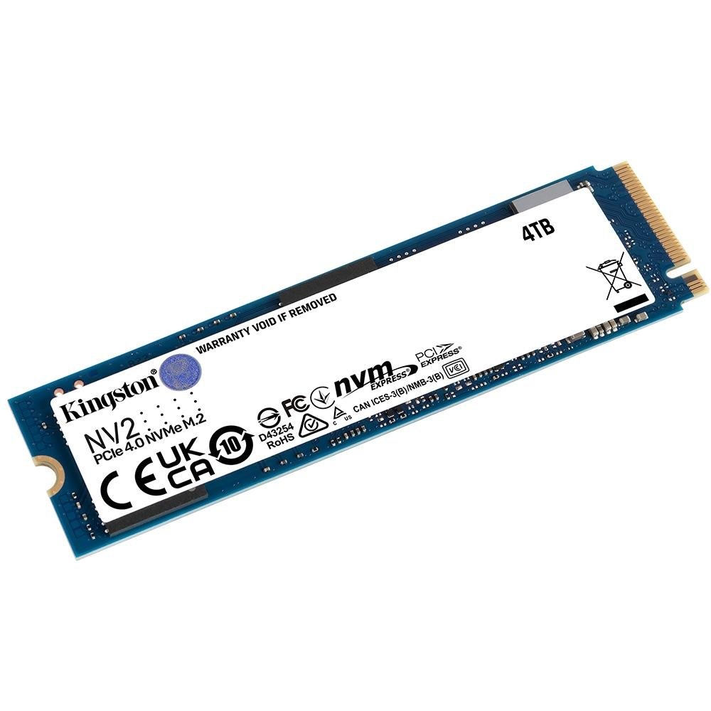 SSD Kingston NV2, 4TB, M.2 2280 PCIe 4.0, NVMe Gen 4x4, Leitura