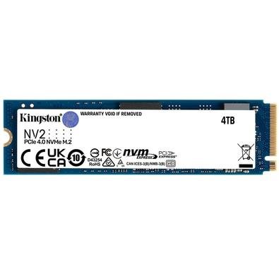 SSD Kingston NV2, 4TB, M.2 2280 PCIe 4.0, NVMe Gen 4x4, Leitura
