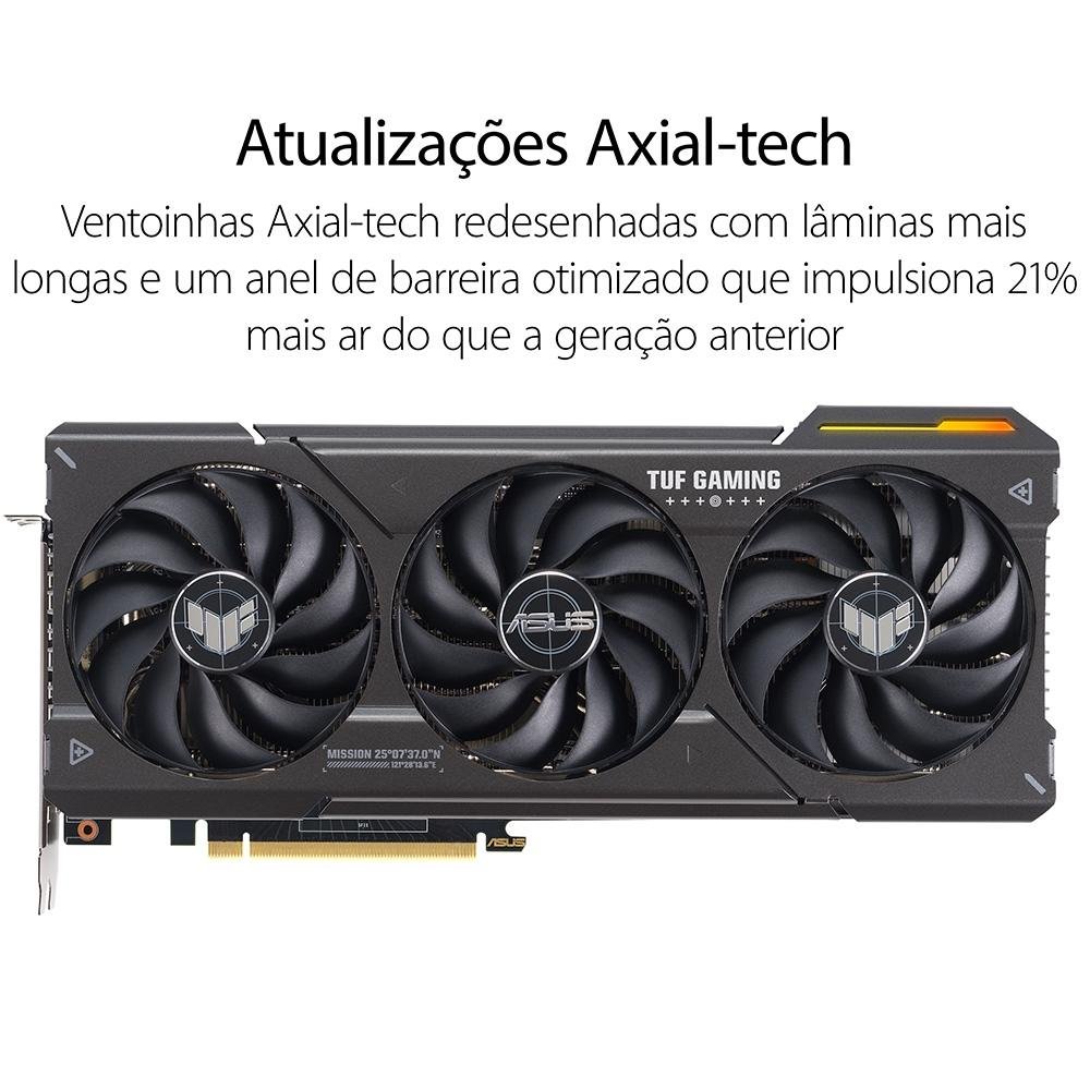 Placa de Vídeo RTX 4070 TUF Gaming OC Edition Asus | KaBuM!
