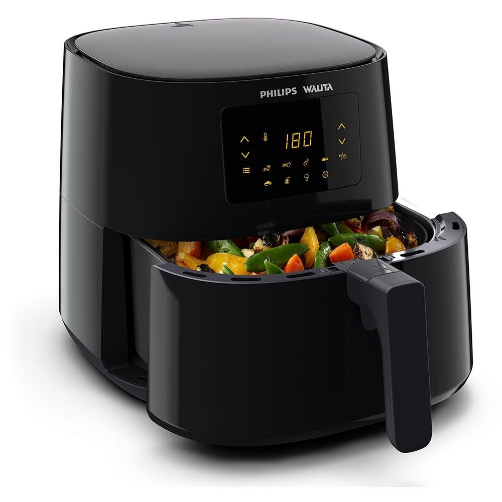 Fritadeira Air Fryer Sem Óleo Philips Walita Essential XL Digital, 6.2L, 2000W, 127V, Preto - RI9270/90 Fritadeira Air Fryer Sem Óleo Philips Walita Essential XL Digital, 6.2L, 2000W, 127V, Preto - RI9270/90