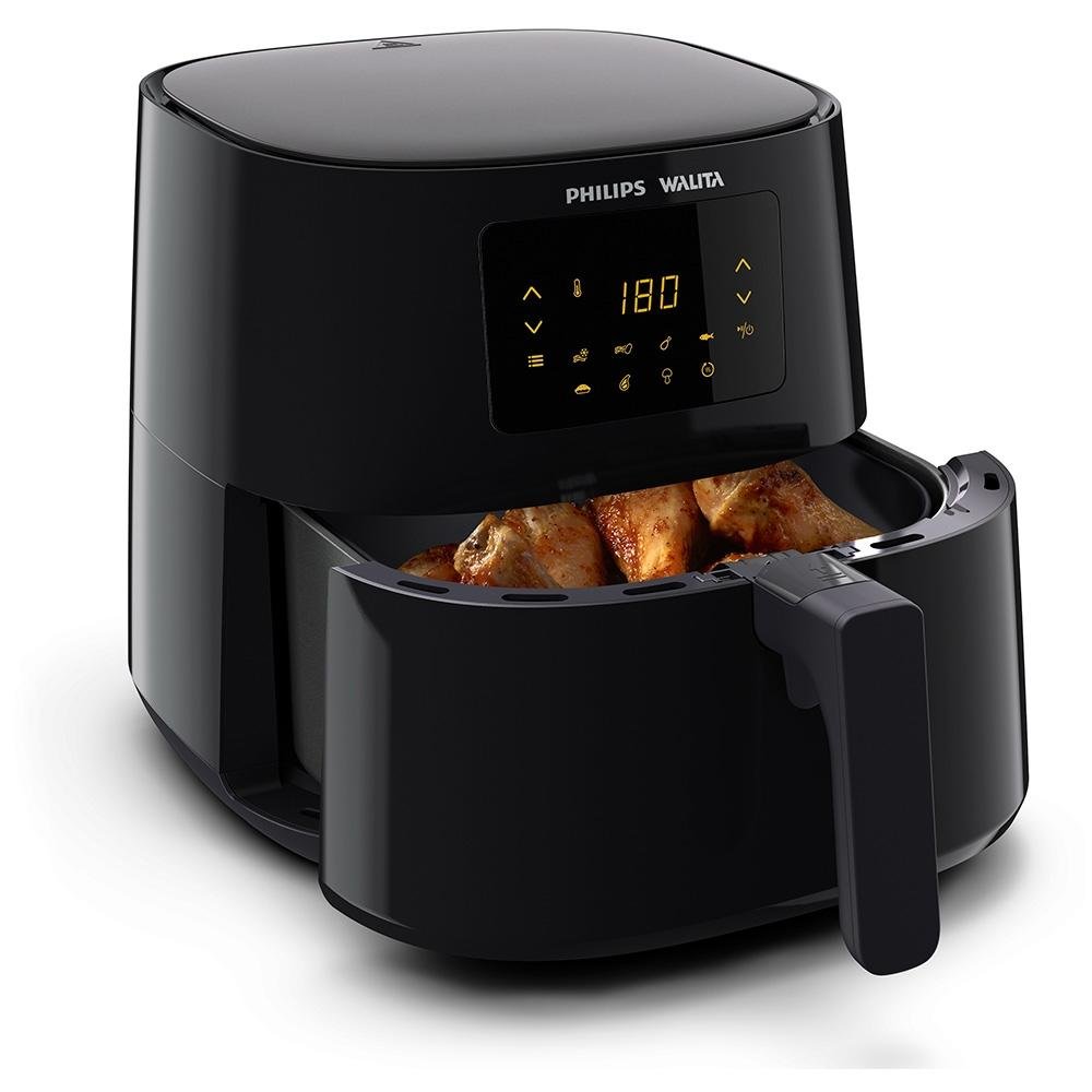 Fritadeira Air Fryer Sem Óleo Philips Walita Essential XL Digital, 6.2L, 2000W, 127V, Preto - RI9270/90 Fritadeira Air Fryer Sem Óleo Philips Walita Essential XL Digital, 6.2L, 2000W, 127V, Preto - RI9270/90