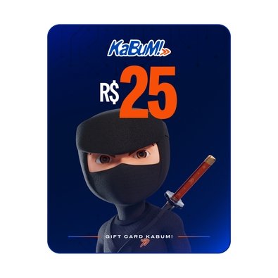 Gift Card KaBuM: 25 Reais - Código Digital