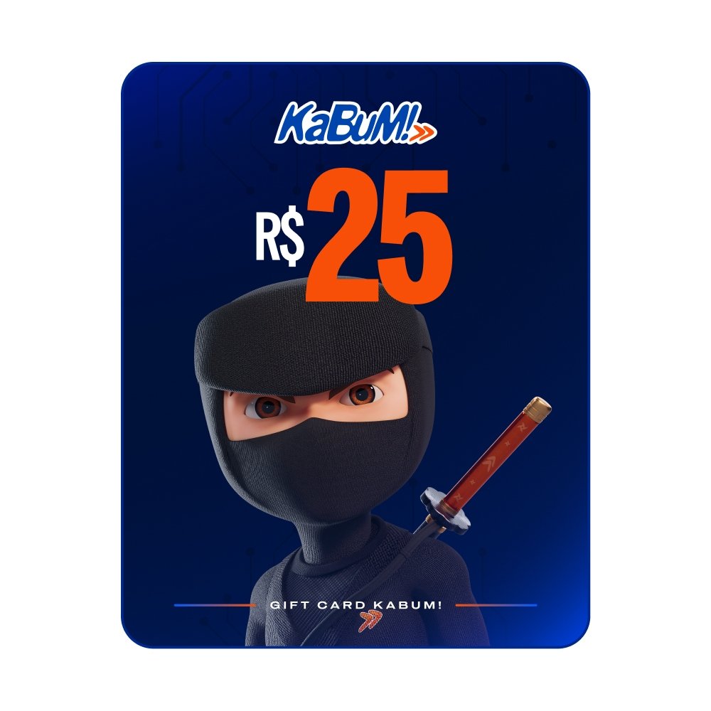 Gift Card KaBuM: 25 Reais - Código Digital