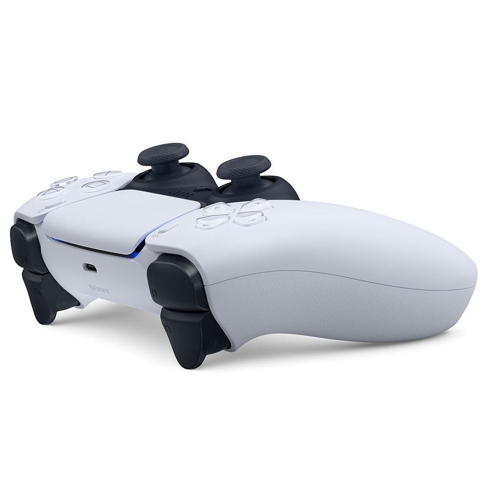Console Sony PS5 + God of War Ragnarök + Controle Sony DualSense PS5, Sem Fio, Branco Console Sony PS5 + God of War Ragnarök + Controle Sony DualSense PS5, Sem Fio, Branco