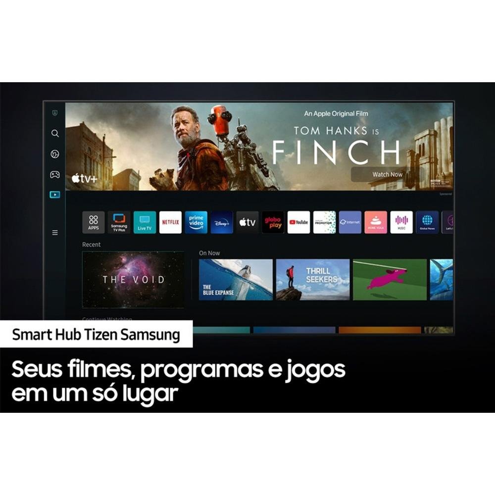 Imagem 12 de 13 do produto Smart TV 55 Polegadas Samsung Crystal UHD 4K, 3 HDMI, 2 USB, Bluetooth, Wi-Fi, Gaming Hub, Tela sem limites, Alexa built in - UN55CU8000GXZD