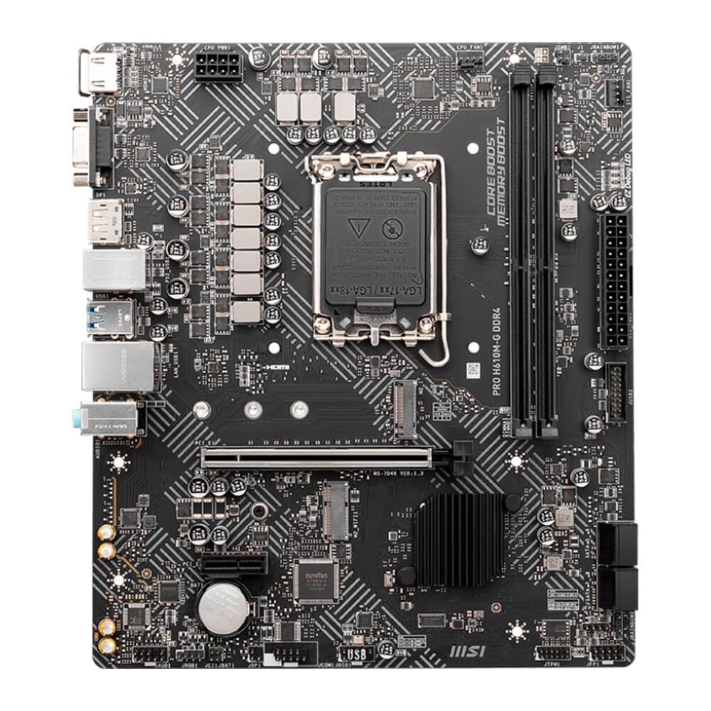 Placa Mãe MSI H610M-G PRO, Intel, MATX, DDR4 - PRO H610M-G DDR4 - view 2