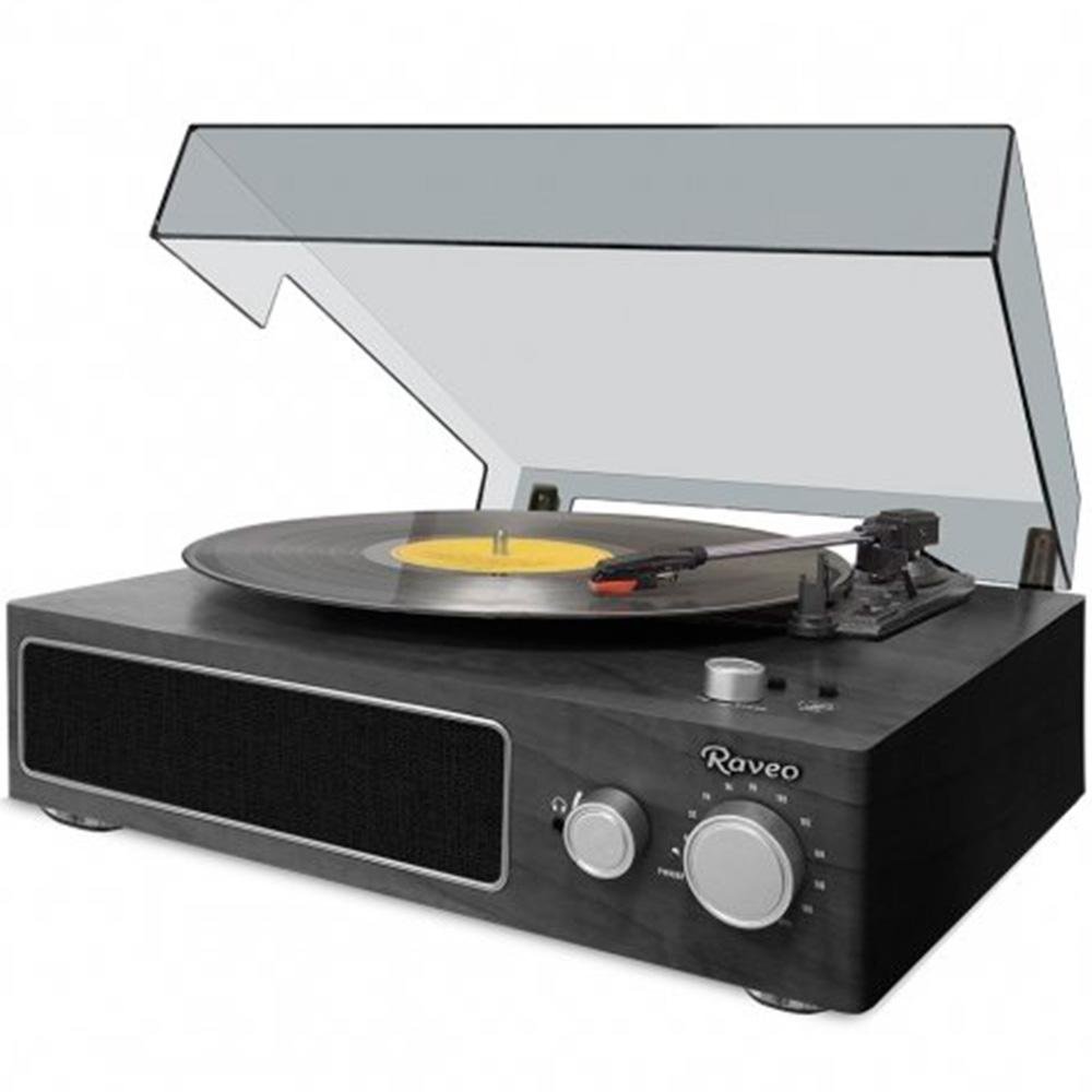 Toca Discos Raveo Vitrola Studio Ebony, Bluetooth, USB, Preto - 90-08957 - view 3