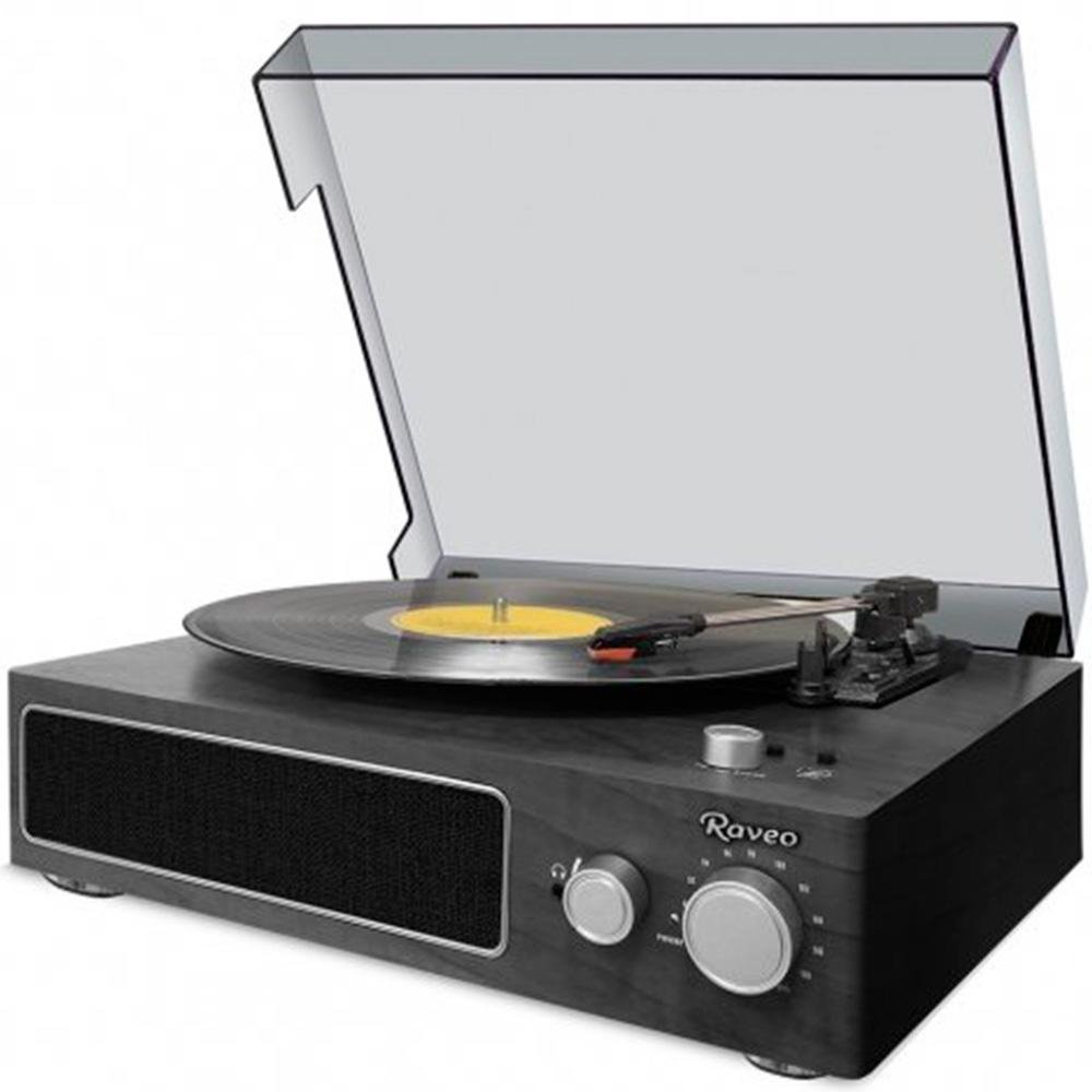 Toca Discos Raveo Vitrola Studio Ebony, Bluetooth, USB, Preto - 90-08957 - view 6