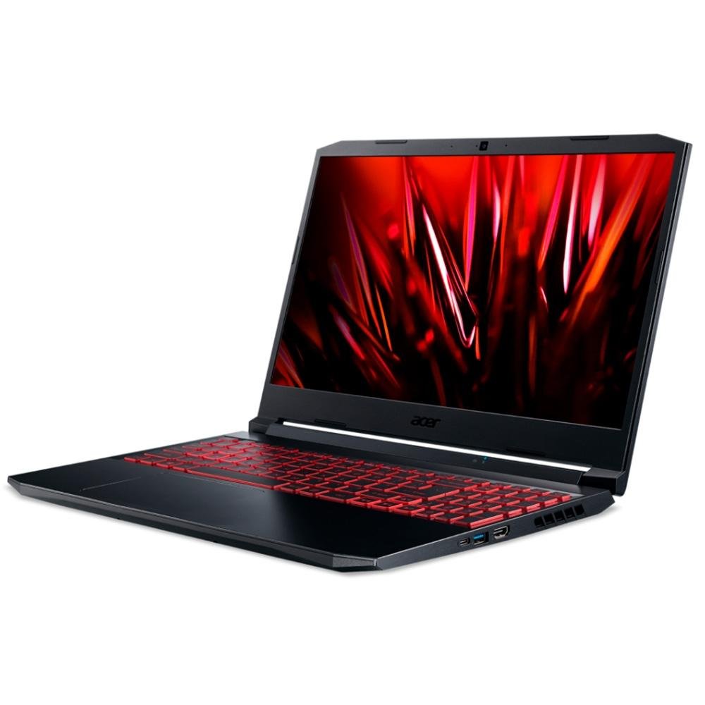 Imagem 2 de 6 do produto Notebook Gamer Acer NITRO 5 Intel Core i5-11400H, 8GB RAM, GeForce GTX1650, SSD 512GB, 15.6 Full HD, Linux, Preto - AN515-57-57XQ