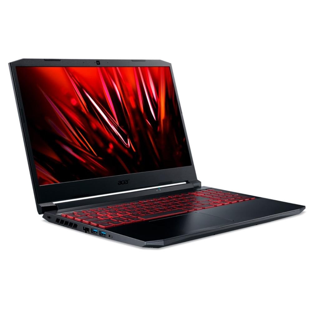 Imagem 3 de 6 do produto Notebook Gamer Acer NITRO 5 Intel Core i5-11400H, 8GB RAM, GeForce GTX1650, SSD 512GB, 15.6 Full HD, Linux, Preto - AN515-57-57XQ