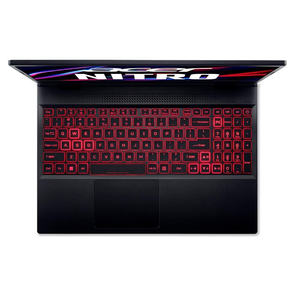 Imagem 3 de 4 do produto Notebook Gamer Acer NITRO 5 Intel Core i5-12450H, 8GB RAM, GeForce RTX3050, SSD 512GB, 15.6" FHD, Win11 Home, Preto - AN515-58-54UH