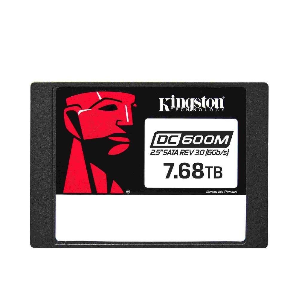 SSD Kingston DC600M Mixed-Use, 7.68 TB, SATA III, 2.5, Leitura: 560 MB/s, Gravação: 530 MB/s, para Servidor, Preto - SEDC600M/7680G