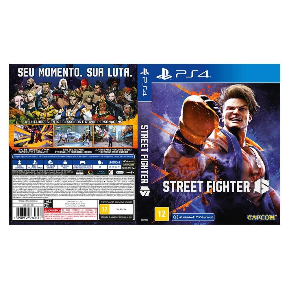 Jogo Street Fighter 6, PS4 Jogo Street Fighter 6, PS4