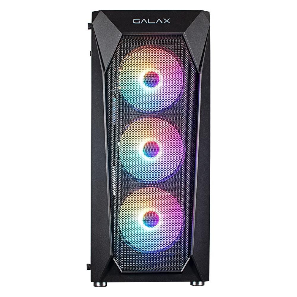 Gabinete Gamer Galax Revolution 05, Mid Tower, ATX, Lateral em Vidro Temperado, 4x Cooler Fan RGB, Preto - CGG5ANBA4B0 Gabinete Gamer Galax Revolution 05, Mid Tower, ATX, Lateral em Vidro Temperado, 4x Cooler Fan RGB, Preto - CGG5ANBA4B0