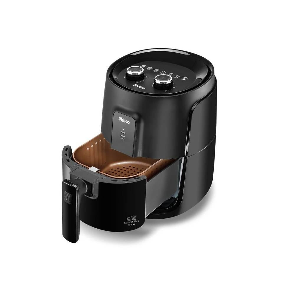 Imagem 4 de 6 do produto Fritadeira Air Fryer Sem Óleo Philco PFR15PG Gourmet, 4.4L, 1500W, 127V, Preto - 53801070