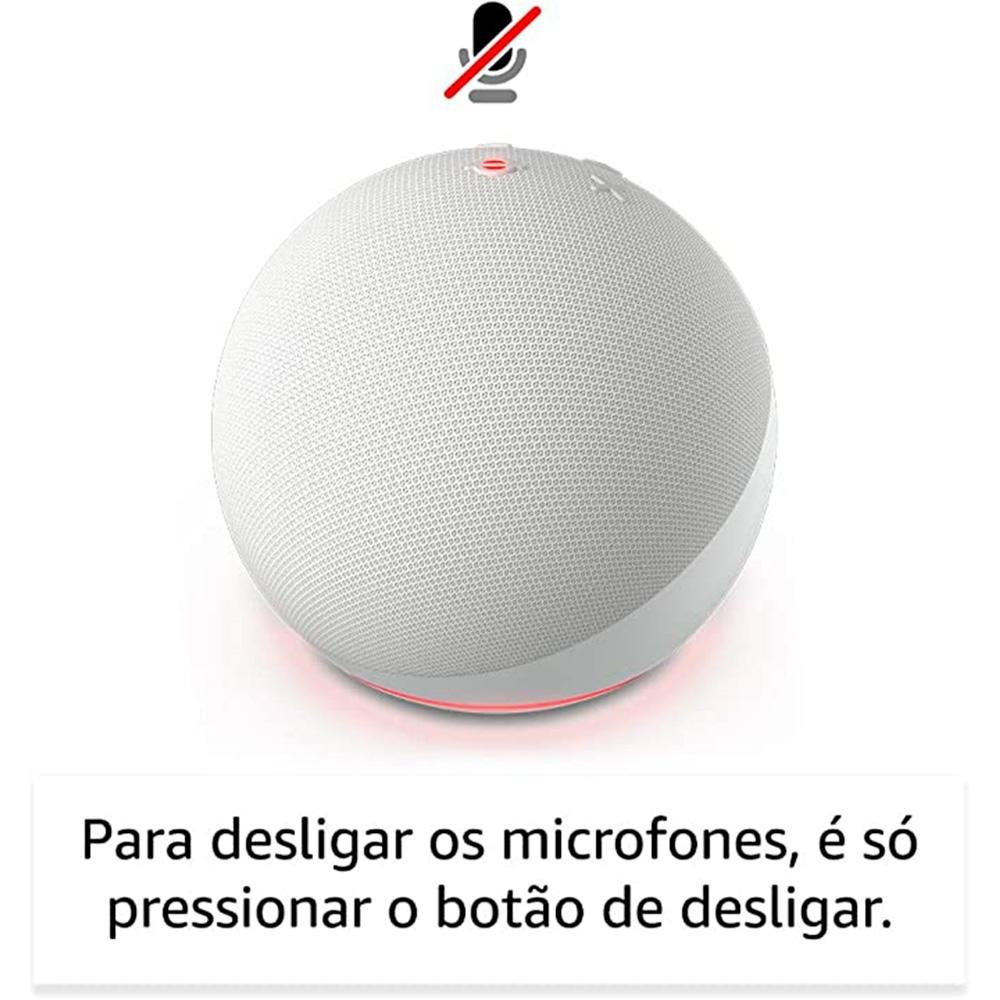 Echo Dot 5ª geração Amazon, com Alexa, Smart Speaker, Branco - B09B8XVSDP Echo Dot 5ª geração Amazon, com Alexa, Smart Speaker, Branco - B09B8XVSDP
