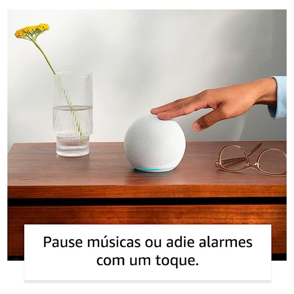Echo Dot 5ª geração Amazon, com Alexa, Smart Speaker, Branco - B09B8XVSDP Echo Dot 5ª geração Amazon, com Alexa, Smart Speaker, Branco - B09B8XVSDP