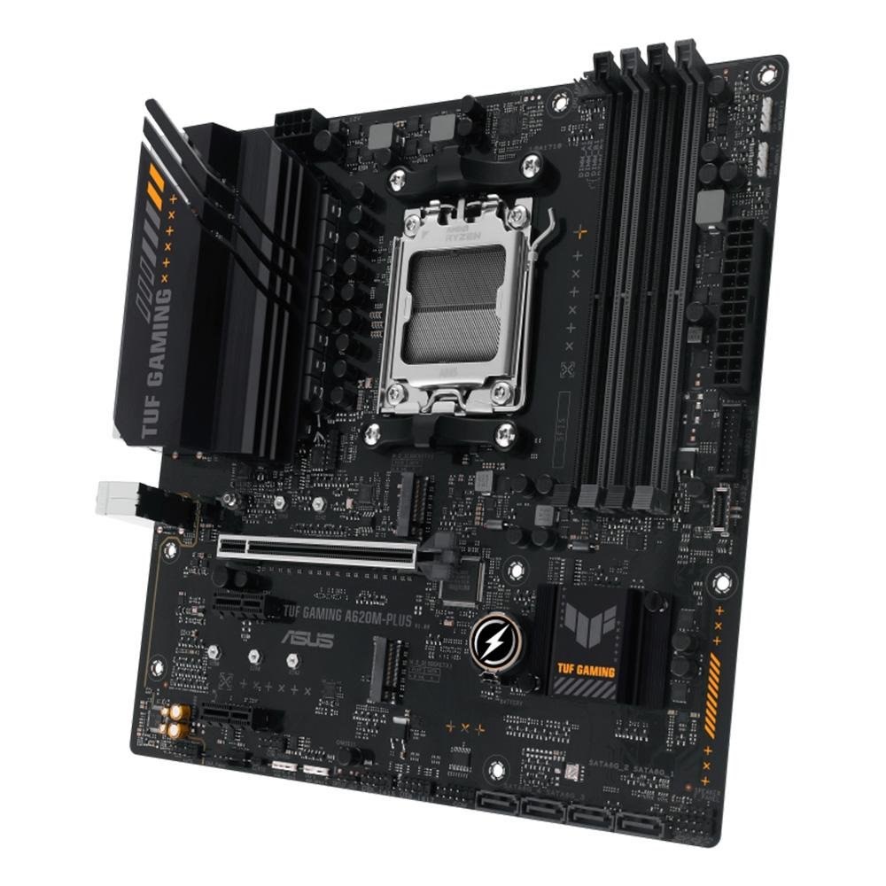 Imagem 4 de 7 do produto Placa-Mãe ASUS TUF GAMING A620M-PLUS, AMD AM5, mATX, DDR5, Preto - 90MB1EZ0-M0EAY0