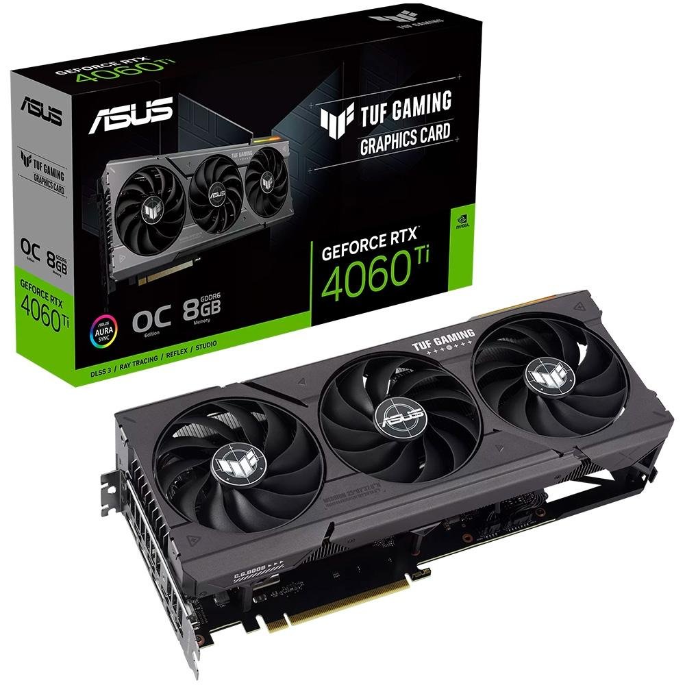 Placa de Vídeo RTX 4060 Ti OC Asus TUF Gaming NVIDIA | KaBuM!