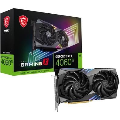 RTX 4060 Ti Gaming MSI NVIDIA GeForce, 8 GB GDDR6, DLSS, Ray Tracing