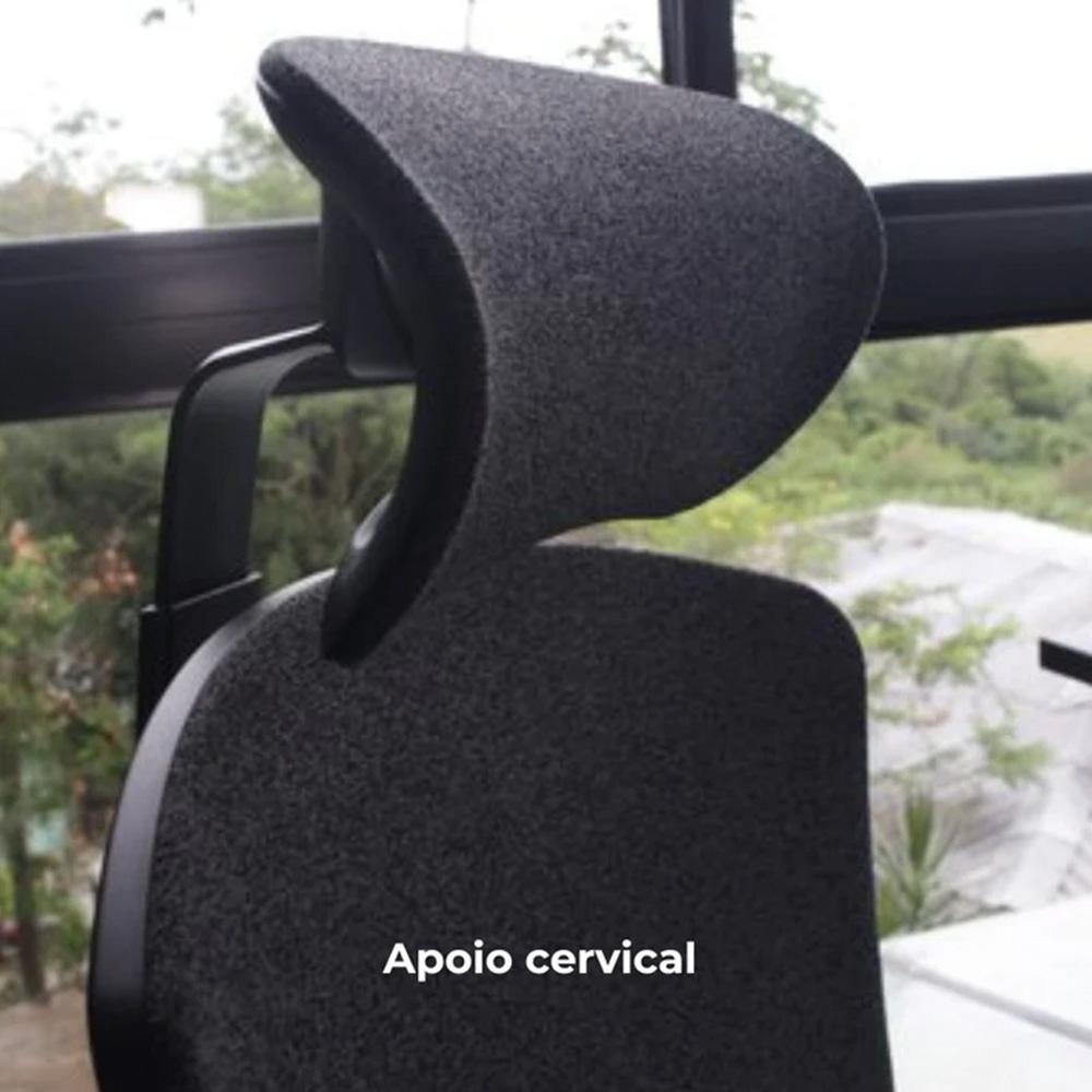 Cadeira Elements Nemesis, Até 150kg, Reclinável, Descanso de Braço 5D, Cilindro de Gás Classe 4, Cinza - 70098