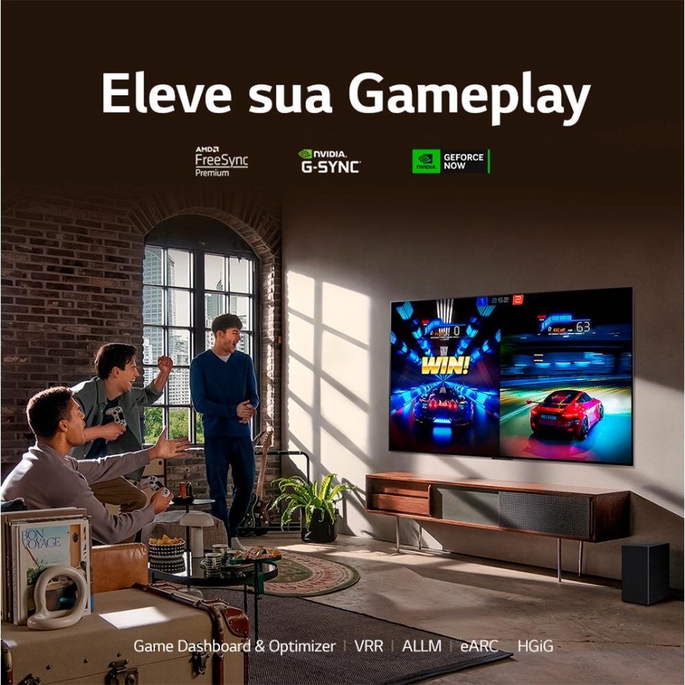 Imagem 10 de 10 do produto Smart TV 48 Polegadas LG 4K OLED evo, 4 HDMI, 3 USB, Bluetooth, G-Sync, FreeSync, ThinQ AI, Alexa, Google Assistente - OLED48C3PSA