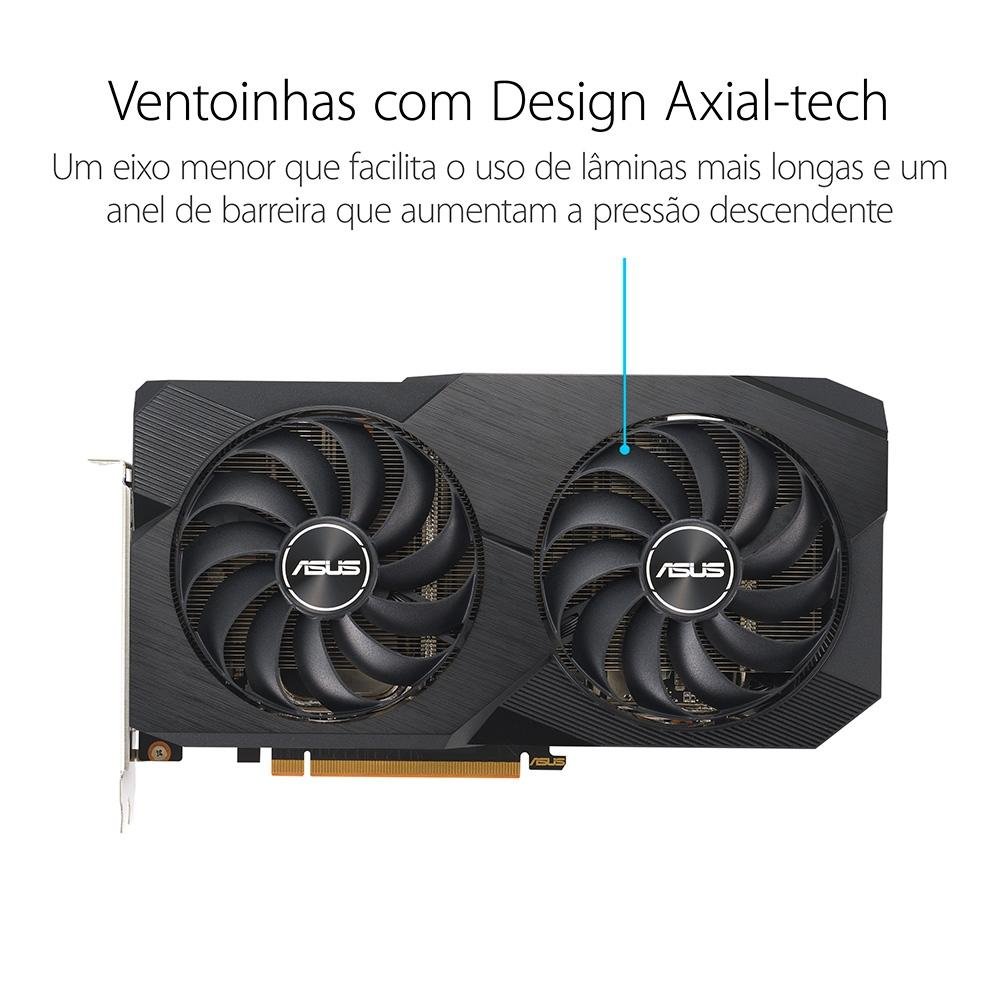 （中古)ASUS Radeon RX 7600 OC Edition 8GB Placa de Vídeo Radeon RX 7600 OC Edition | KaBuM!