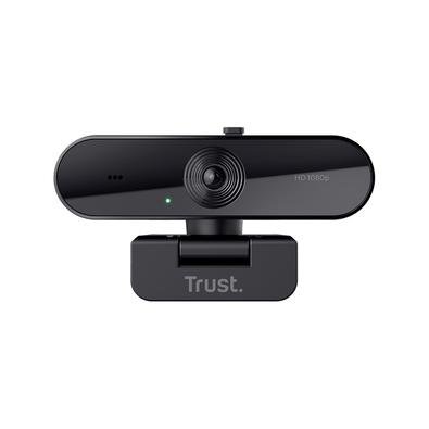 Webcam Trust TW-200 Full HD 1080p, Microfone de Longo Alcance, Filtro de Privacidade, USB, Preto - 24734