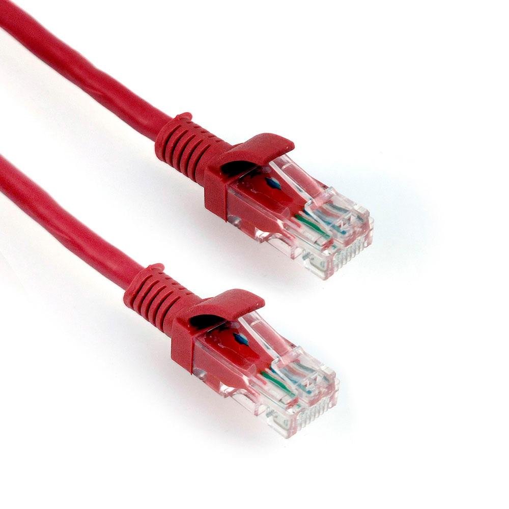 Imagem 2 de 3 do produto Cabo de Rede Plus Cable Patch Cord Cat.6, 1.5m, Vermelho - PC-ETH6U15RD