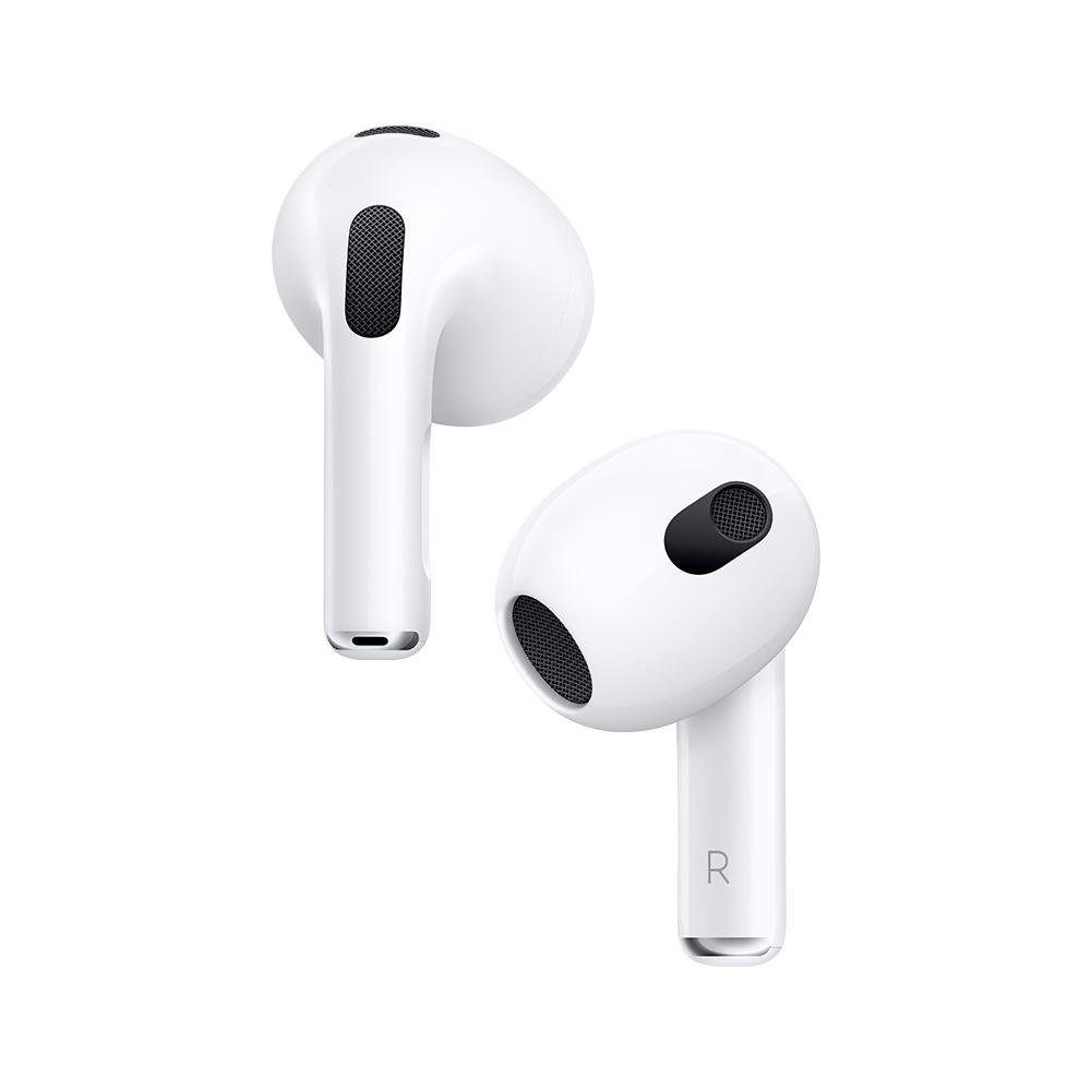 AirPods Apple, 3ª geração, com estojo de recarga Lighting, Branco - MPNY3BE/A AirPods Apple, 3ª geração, com estojo de recarga Lighting, Branco - MPNY3BE/A
