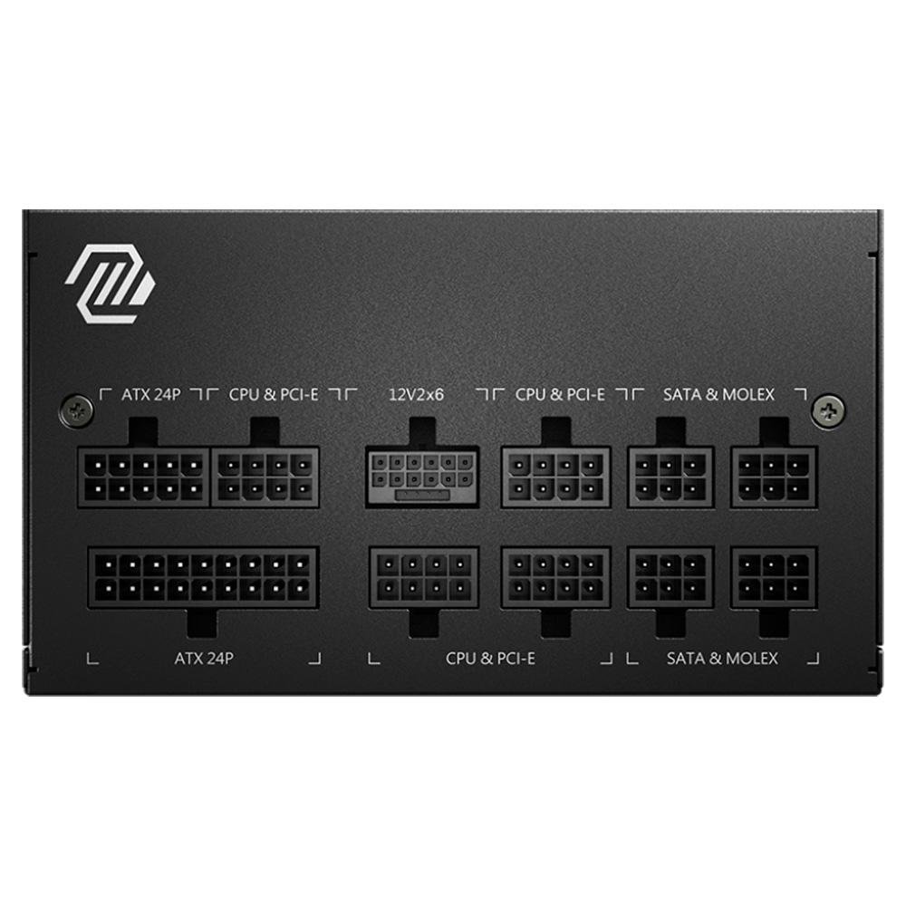 Fonte MSI MAG A750GL, 750W, 80 Plus Gold, Modular, PFC Ativo, Com Cabo, Preto - view 3