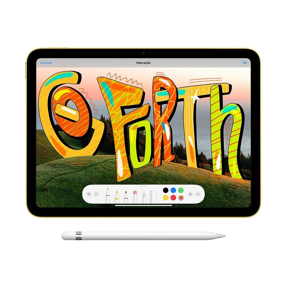 Apple iPad 10.9 10ª Geração, Wi-Fi, 256GB, Amarelo
