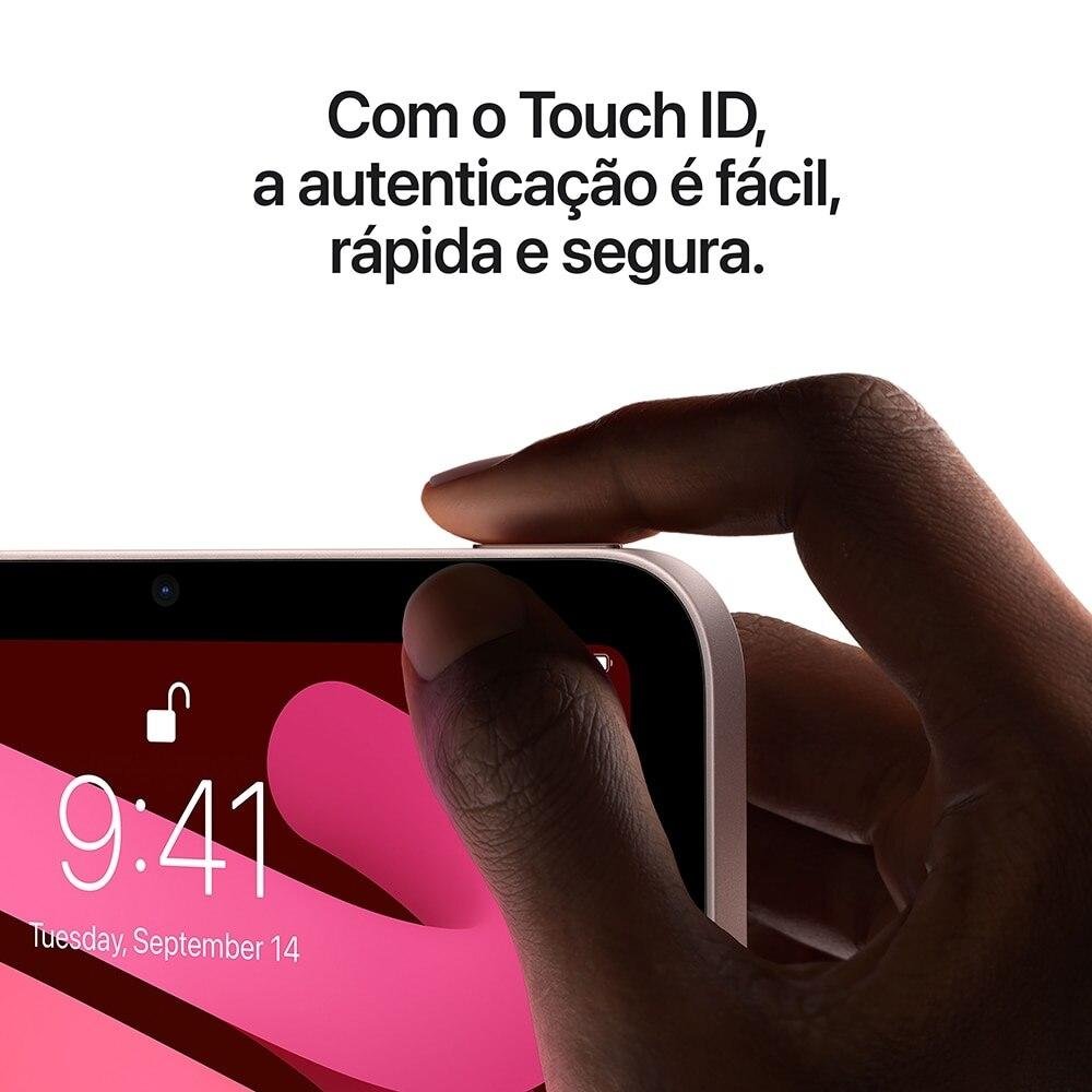 iPad Mini Apple 6ª Geração, Tela 8,3", 64GB, Chip A15 Bionic, Wi-Fi, Câmera Traseira 12MP, Cinza Espacial - MK7M3BZ/A