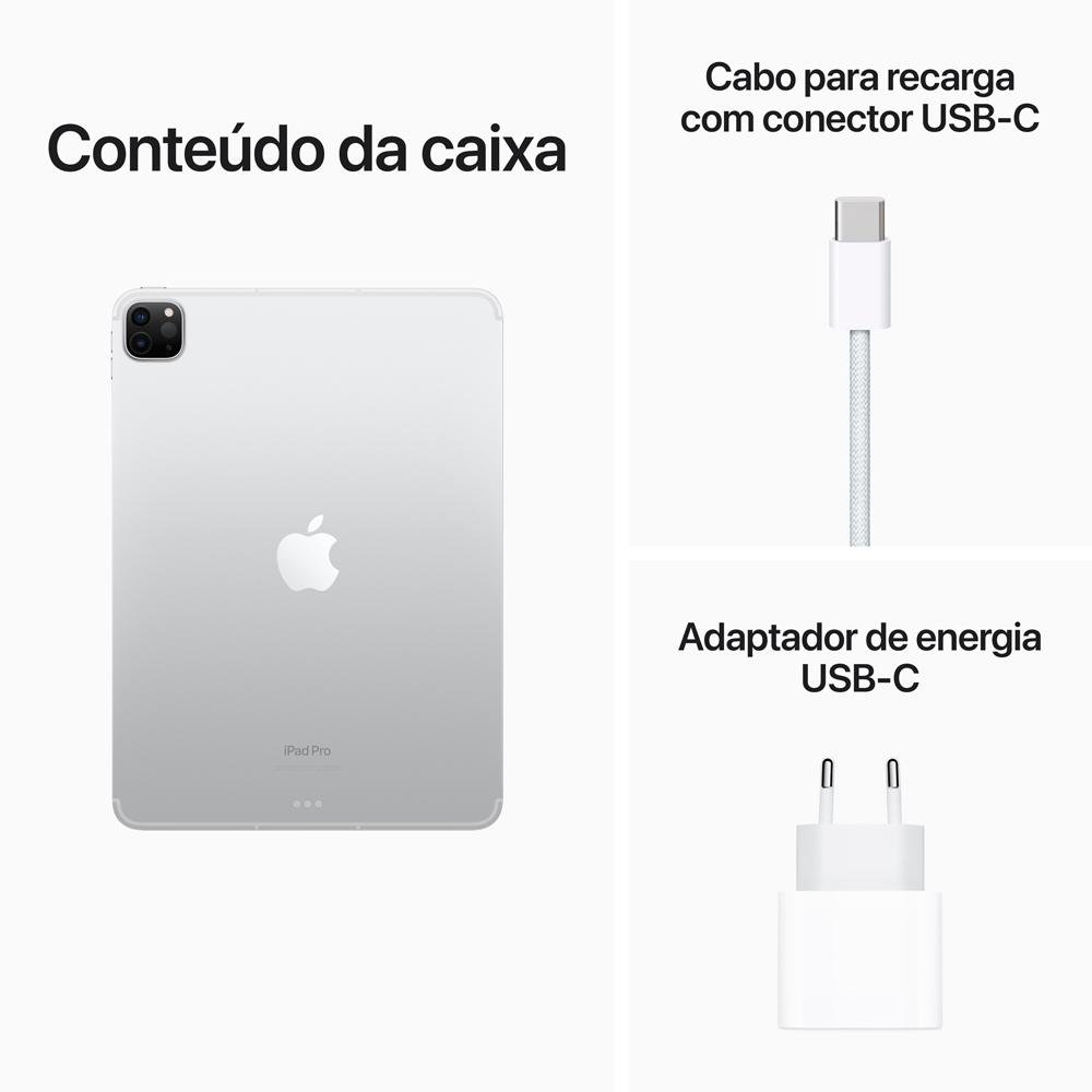 Imagem 10 de 10 do produto iPad Pro 6ª Geração Apple, 12.9", 256GB, M2, Wi-Fi, Câmera 12MP, iPadOS 16, Prateado - MNXT3BZ/A