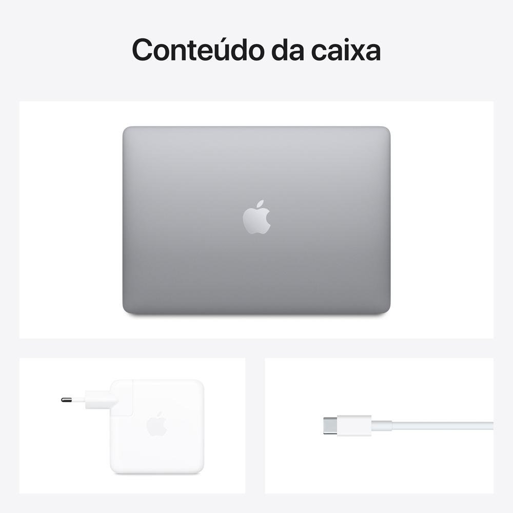 Notebook Macbook Air Apple, Chip M2, 8GB RAM, GPU 8 Núcleos, 256GB SSD, Cinza Espacial - MLY13BZ/A - view 4