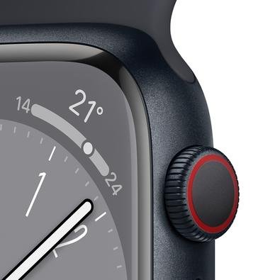 Comprar Apple Watch SE GPS • Caixa meia-noite de alumínio – 44 mm •  Pulseira esportiva meia-noite – P/M - Apple (BR)