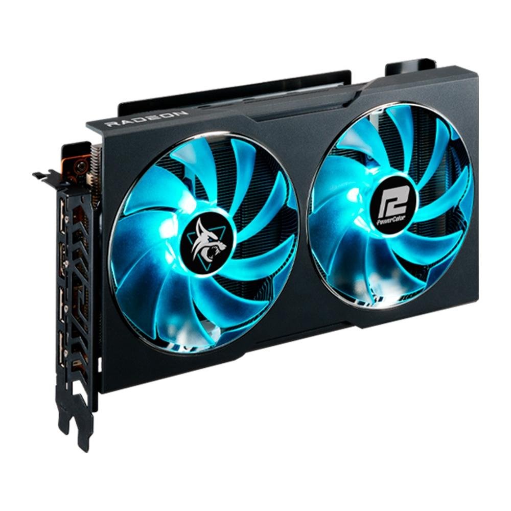 Placa de Vídeo Radeon RX 7600 Hellhound | KaBuM!