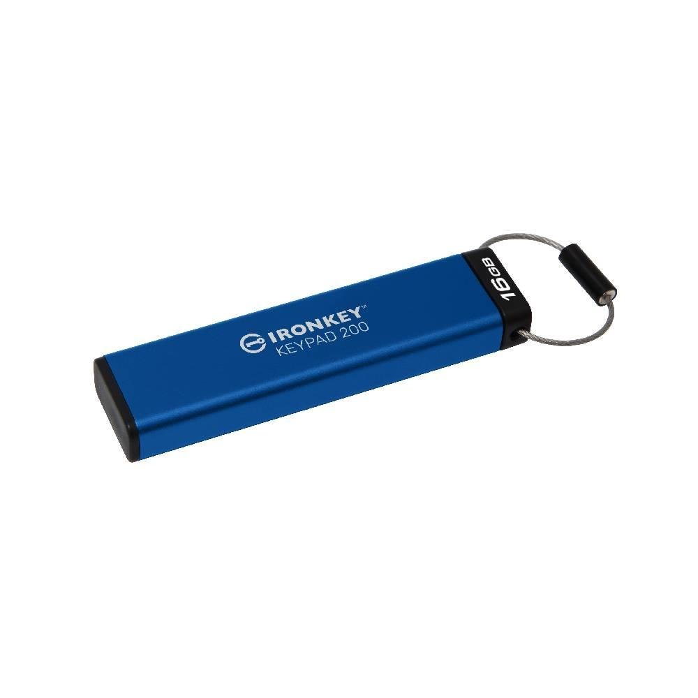 Pen Drive 16GB Kingston IronKey Keypad 200 | KaBuM
