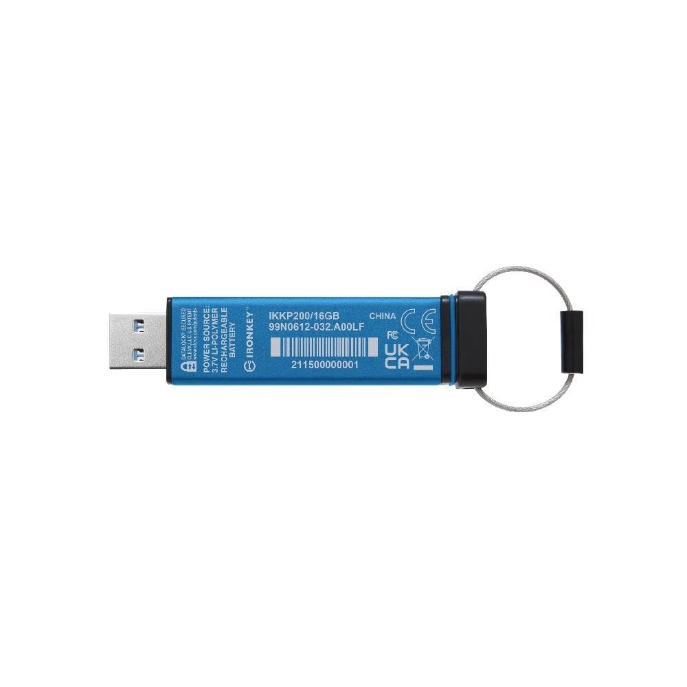 Pen Drive 16GB Kingston IronKey Keypad 200 | KaBuM