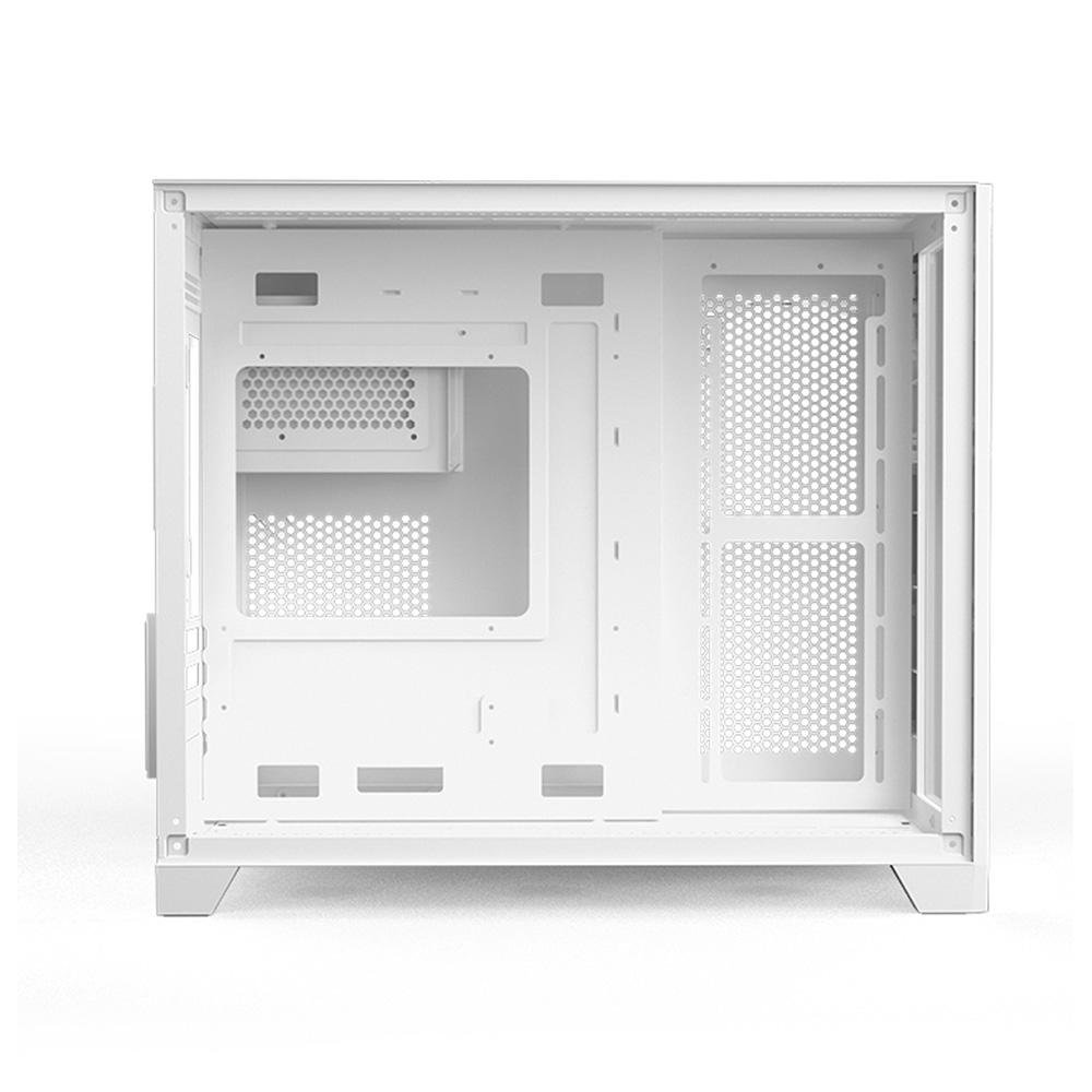 Gabinete Gamer Hyrax HGB710, Mini Tower, M-ATX, Frontal e Lateral Em Vidro Temperado, Sem FANs, Branco - HGB710W - view 8