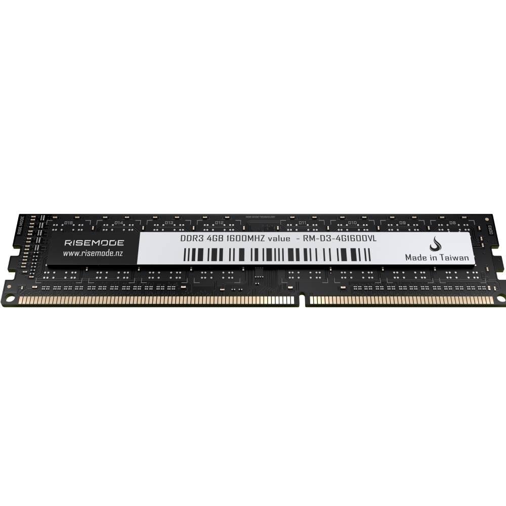 Memória RAM Gamer Rise Mode Value, 8GB, 1600MHz, DDR3L, CL11, Preto - RM-D3-8G1600VL - view 2