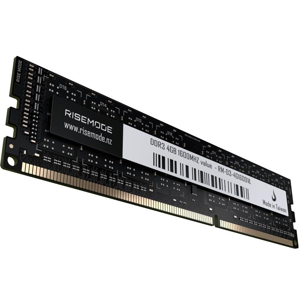 Memória RAM Gamer Rise Mode Value, 8GB, 1600MHz, DDR3L, CL11, Preto - RM-D3-8G1600VL - view 3