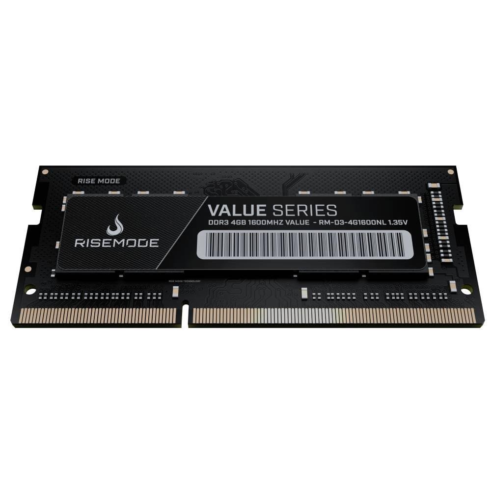 Memória RAM para Notebook Rise Mode Value Series, 4GB, 1600MHz, DDR3, CL11 - RM-D3-4G1600NL