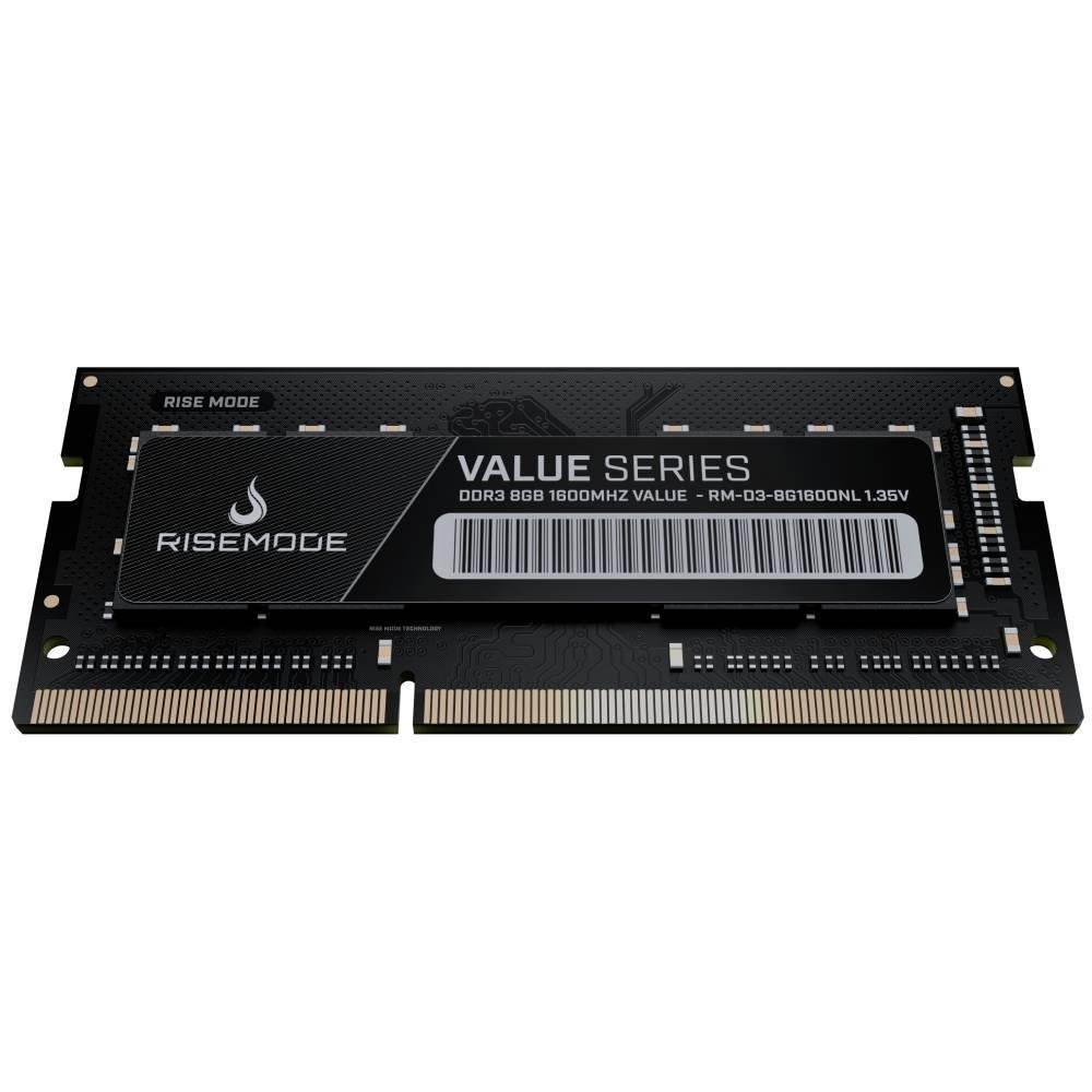 Imagem 2 de 3 do produto Memória RAM para Notebook Rise Mode Value Series, 8GB, 1600MHz, DDR3, CL11 - RM-D3-8G1600NL