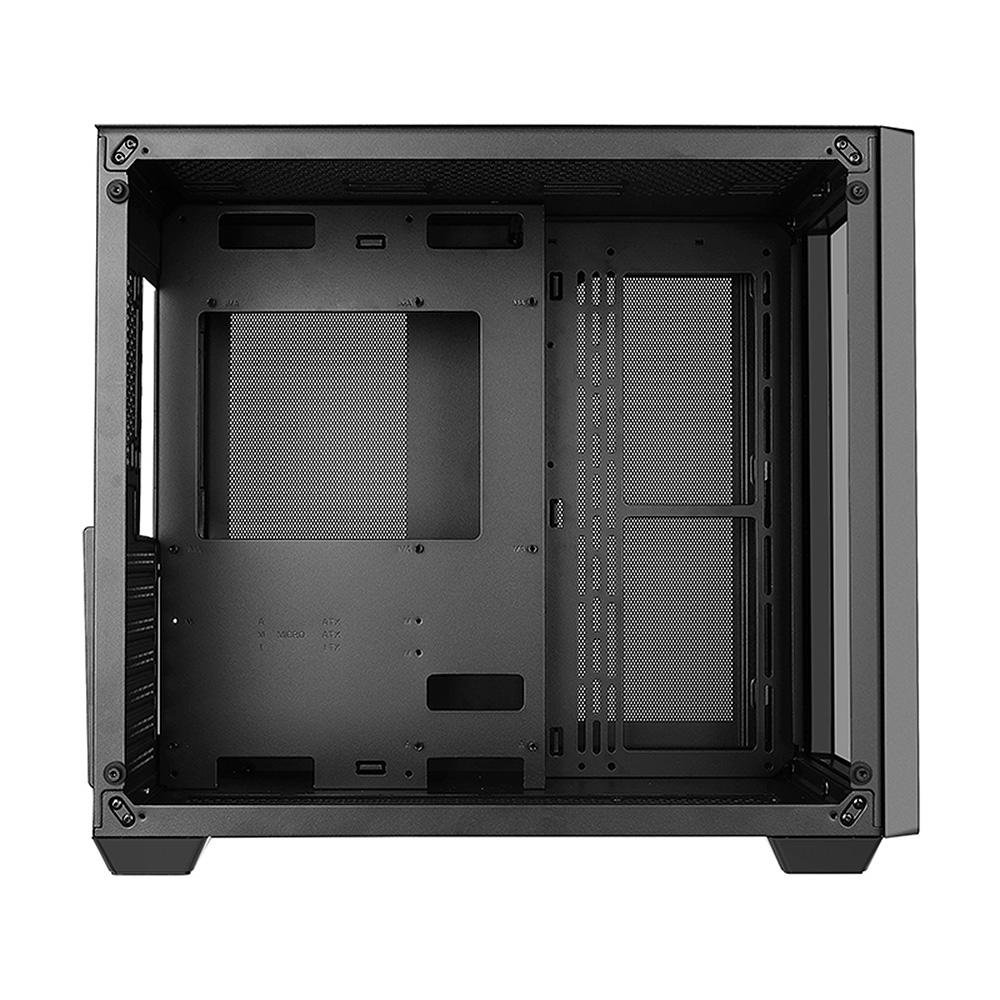 Imagem 8 de 8 do produto Gabinete Gamer Hyrax HGB720, Mid Tower, ATX, Frontal e Lateral Em Vidro Temperado, Sem FANs, Preto