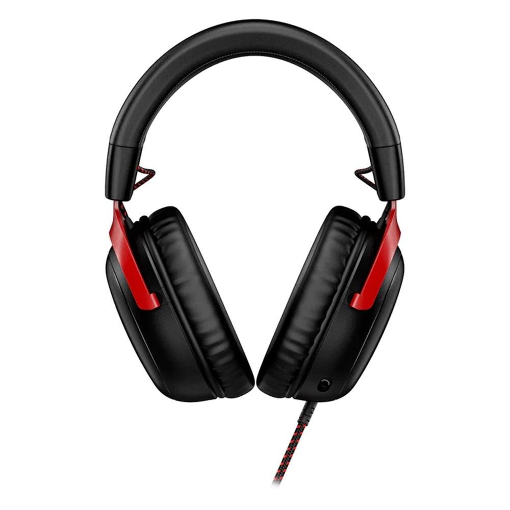 Headset Gamer HyperX Cloud III, DTS, Drivers 53mm, USB, PC, PS5, PS4, XBOX Series X/S, Xbox One, Nintendo Switch, Mobile, Preto e Vermelho - 727A9AA - view 3