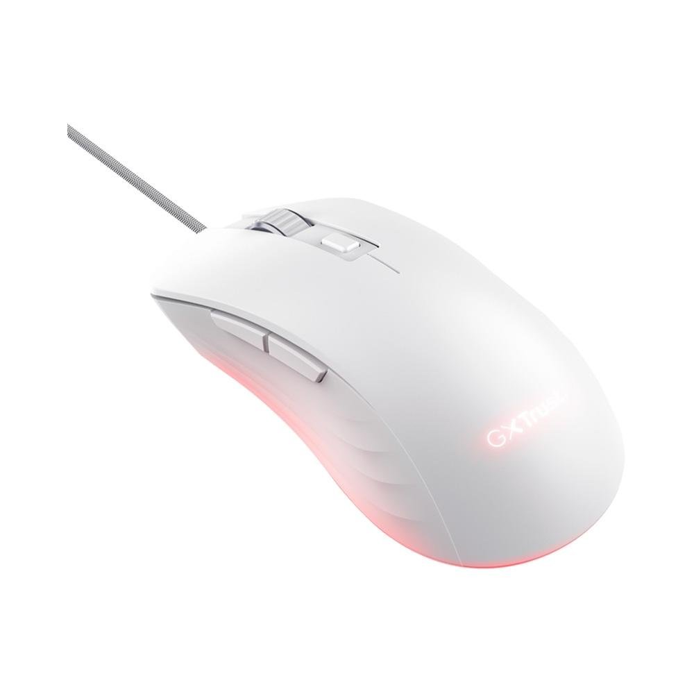 Mouse Gamer GXTrust 924W Ybar+, Iluminação RGB, 6 Botões, ( Balão.info) DPI, USB, Branco - ( Balão.info - foto 2