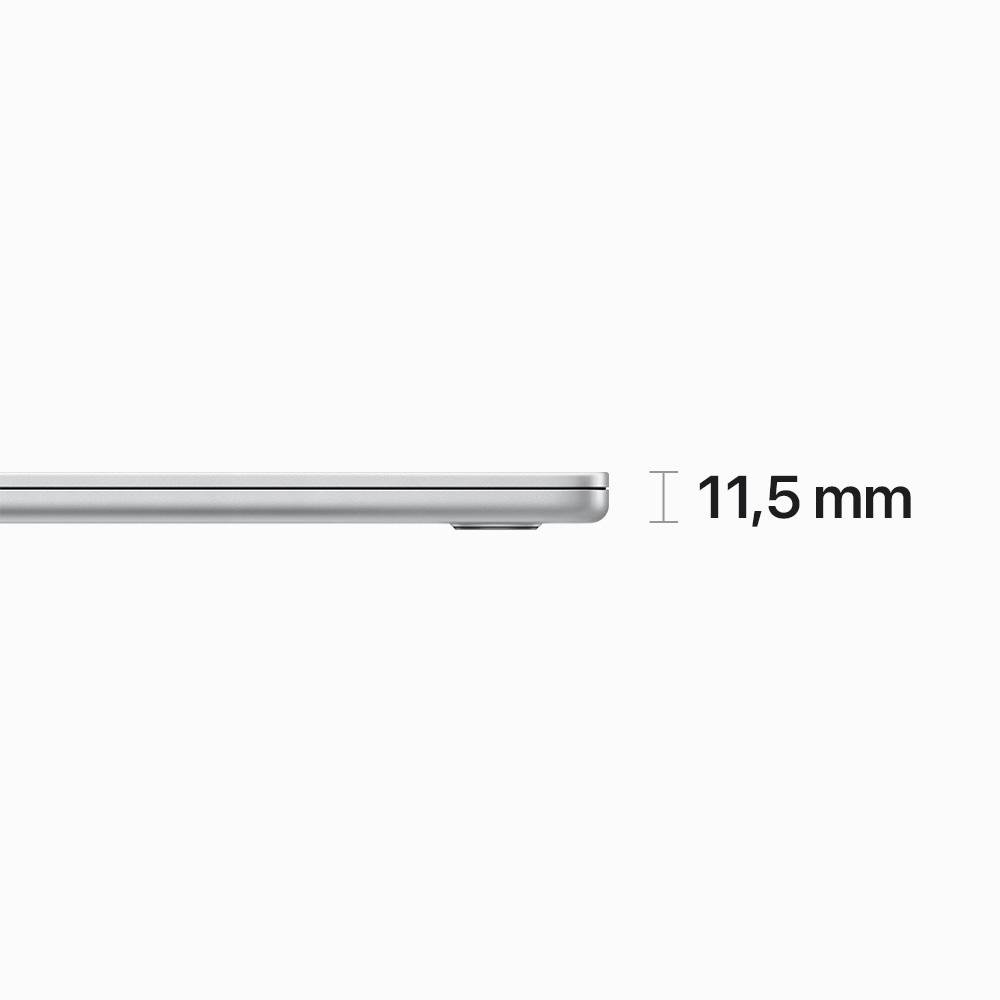 MacBook Air Apple 15", M2, CPU 8 Núcleos, GPU 10 Núcleos, 8GB RAM, SSD 256GB, Prateado - MQKR3BZ/A MacBook Air Apple 15", M2, CPU 8 Núcleos, GPU 10 Núcleos, 8GB RAM, SSD 256GB, Prateado - MQKR3BZ/A