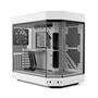 Gabinete Gamer Hyte Y60, Mid-Tower de Câmara Dupla, ATX, Vidro temperado, 3x Fans, Branco Neve - CS-HYTE-Y60-WW